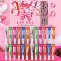 24PCS Luxury Gift Set Lip Balm Jelly Set Hydrating and Glossy for Dry Lips Valentine's Day Gifts Perfect Present for
