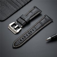 Echtes Rindsleder Uhrenarmbänder 20mm 22mm 24mm 26mm Stahlschnalle Uhrenzubehör Schwarz Braun Blau Armbanduhrenarmbänder