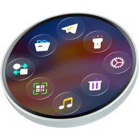 Smart Digital Badge with Dynamic Electronic Display, Fashionable Wearable Tech Pendant for Events & Home Decor