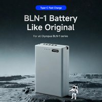 BLN-1 Type-C Fast Charge Camera Battery 1210mAh Full Decoding No Popups for Olympus OM-D E-M1 E-M5 PEN-F