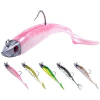 1 PCS 11cm 25g Jigging Soft Bait Head Jig Fish T Tail Saltwater Fishing Baits Sea Fishing Silicone Lures Minnow Pike Swimbait