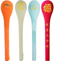 High Elasticity Latex Velvet Massage Pat Fu Character Slap Stick Massager Back Pain Relief Portable Body Vibration Hammer