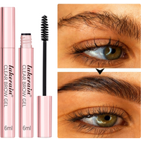 Clear Eyebrow Setting Gel Waterproof & Sweatproof Brow Coat Long-Lasting Non-Fading Transparent Brow Grooming Makeup