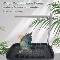 USB Electric Automatic Bird Bath Low-Noise Design Simulation Rainfall Bird Shower Fountain Comfortable Multi-functional