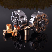 Brass+Stainless steel Hand Twisting Spinning Top Gyro Gyroscope Bearing Spinner EDC Decompression Toy image 3