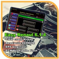 BEST Easy Renaul 6.1.4 Software for Renaul ECU Programmer Clear Crash Airbag Card Keys UCH Cleaner WORK with OBDLink Renolink