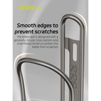 AliExpress rrskit RRSKIT New Titanium Alloy Water Bottle Cage Anti-Rust Holder For Mountain Road Bicycle Bottle Holder Cycling Accessories