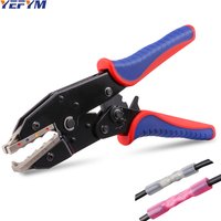 Butt Splice Heat Shrink Connectors Crimping Tool YF-125C For 0.5-10mm²(20-7AWG)BHT Terminal Ratcheting Crimper Ratchet Pliers