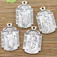 5pcs 30*18.7mm hole 1.9mm Alloy Charm NTRA SRA DEL religious charms EF1396