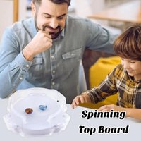 Portable Large Spinning Top Board White Spinning Top Stadium Durable Combat Disk Kid Gift