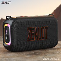 ZEALOT-S85 50W 3D Tragbarer Bluetooth-Lautsprecher mit Doppelmembran IPX6 Wasserdichter Outdoor-Lautsprecher mit Trageriemen