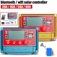Bluetooth WIFI Solars Controllers 30A/40A/50/60A MPPT Solar Panel Charge Controller High Definition LCD Digital Display Screen