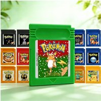 Pokemon Christmas GBC Game Cartridge 16 Bit Video Game Console Card Super Gold 97 GB Dark Energy English Language for GBC/GBA