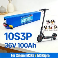 36V 10S3P 100Ah 18650 Lithium Battery Pack, +42V 2A Charger, 800W Power M365 electric scooter Vehicle battery👍