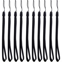 10Pcs/set Protective Wrist Strap Black Pine Rope Selfie Stick Lanyard Flashlight Mobile Phone Lanyard