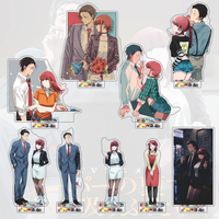 Anime Smoking Behind the Supermarket with You Acrylic Stand Model Plate Yamada Sasaki Figure Desk Decoration Xmas Gift Keychain