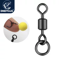 DNDYUJU 30-100pcs Matte Black Fishing Carp Swivels Fishing Chod Hair Ronnie Rig Accessories Fishing For Carp Fishing Tackle