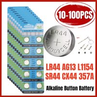 hot AG13 LR44 1.5V Alkaline Button Battery Cell Coin Battery L1154 SR44 357 Button Cell Batteries For Watch Toy 160mAh