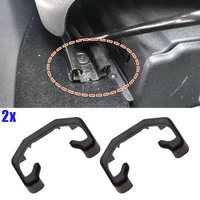 2Pcs For Renault Megane II III 2002 2003 2004 2005 2006 2007 - 2015 Car Seat Slide Clip Sliding Rail Blanking Cover Cap Black