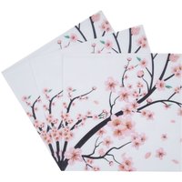 20 pieces per pack of pink cherry blossom napkins, color-printed napkins, hotel, restaurant, party, wedding, birthday party deco