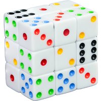 16mm Colored Dot Dice 10pcs Square Corner D6 Dice for DND Role Playing Game Poker Game