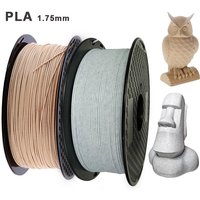 3D Printer Filament PLA 1.75mm Wood Marble Special Effect 3D Printing Materials 1kg/500g/250g Plastic Filament Wooden Rainbow
