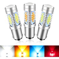 2 Stück Fehlerfreie Canbus 30SMD 1156 P21W PY21W BA15S BAU15S LED-Birnen Blinker 1157 P21/5W BAY15D T20 7443 Bremslicht