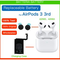 Genuine Original Replacement Battery 3.67V For Apple Airpods 3 Gen A2565 A2564 A2897 airpod 3rd Rechargeable Batteries+Free Gule