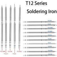 T12 Series Soldering Tips Replacement, Types T12-ILS D52 K KU I D24 BC2 C4 C1 JL02 Welding Iron Head for DIY Welding Equipment