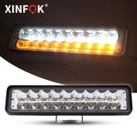 White amber Slim Led Light Bar Off Road LED Bar Spot Flood LED Light Bar Driving Fog For SUV 4X4 Off Road LED Work Light Lamp