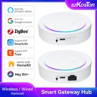Für Homekit Tuya Zigbee 3.0 Gateway Hub Smart Home Bridge Smart Life APP Drahtlose Fernbedienung Sprachsteuerung Kompatibel mit Alexa Google