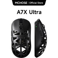 MCHOSE A7X Ultra Magnesium Alloy Wireless Gaming Mouse PAW3950 TI Sensor Omron Optical 8000Hz Ultra-High Polling Rate Macros