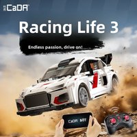 Cada Ca Rally Car Assembly Model Toy Display Piece Boys Gift Toy Car Assembly Building Blocks Plastic Model Car