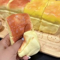 Brioche Bread Slow Rising Squishy Toy Moist Butter Toast Bakery Soft Fidget Toys for Kids and Adults ASMR ADHD Sensory Toy Gift