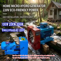 30KW 10KW 5KW Hydroelectric Generator 220V Flow Hydraulic Conversion Water Turbine Generator Energy Alternator Energy Generator