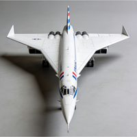 New 1:125 Scale Resin Diecast Air France Concorde Airways With Light Plane Model Airplane Toys Aircraft Collection Display