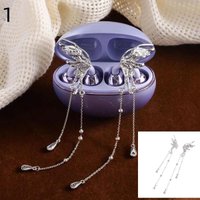 New 1Pair DIY Headphone Diameter Buckle Zircon Decorative Headphone Decoration Clip Removable Easy To Install Earbud Accessories