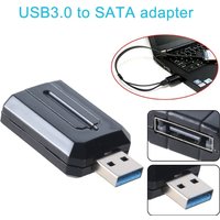 USB 3.0 to SATA /eSATA Adapter for 2.5in and 3.5in Hard Drives and High Speed Transfer Rate of up to 3Gbps F19E