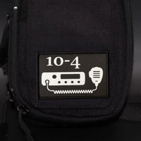 10-4 Meme CB Radio Patch Tactical Morale Badge Printing Hook and Loop Backpack Clothes Decoration Accessories Stickers Armband
