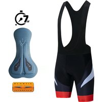AliExpress NONE Team New Men's Cycling Bib Shorts Road Bike Bibs Bicycle Tights with 7 Hours Double Arrow Cushion Padded Cycling MTB Bib Pants