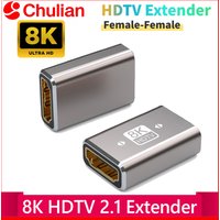 8K HDTV 2.1 Extender 4K Female To Female Connector Laptop PC TV PS3 PS4 Monitor HDMI Cable Extension Adapter Connector