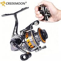 Mini Spinning Fishing Reel Full Metal 2+1BB 4.3:1 Ultralight Small Pocket Spin Fishing Wheel for Sea Pole Saltwater Freshwater