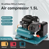 1.5L Lithium Battery Portable Air Compressor Silent Brushless Wireless Air Pump for Home Repair Tire Inflation Nail Gun Car Pain