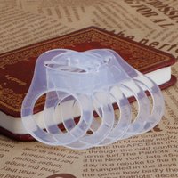 5pcs Multi Colors Silicone Baby Pacifier Holder Clip Adapter Button Baby Mom Ring