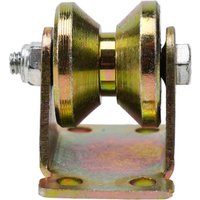Sliding Door Pulley V-shaped Groove Wheel Rigid Caster For Inverted Track Sliding Gate Roller Wheel Bearing Rollers