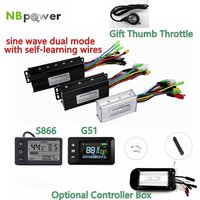 Ebike Sinawave Controller 36V/48V 17A 26A 30A withLCD DIsplay S866/G51 For 250W-1000W Wheel Hub Motor Conversion Parts
