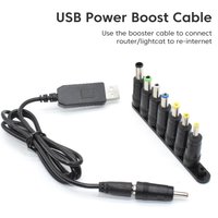 USB 5v to DC 9v/12v Boost Power Cable Router Optical Modem Camera Car Dashcam Illuminated LED DC5.5 Interface Power Supply Cable