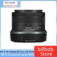Original RF-S18-45mm F4.5-6.3 IS STM Lens For Canon EOS RP R7 R8 R10 R50 APS-C Format Mirrorless Digital Camera RF-S18-45