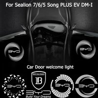 Światło powitalne do drzwi samochodu BYD Sealion 7/6/5 Song PLUS Seal U EV/DM-I, projekcja 4K Ultra HD bez niebieskiego obramowania, akcesoria do wnętrza.