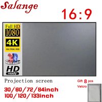 Salange Projector Screen Fabric 100 120 inch Screen Projection Portable Reflective Cloth For XGIMI H3 H2 YG400 for Xiaomi Beamer